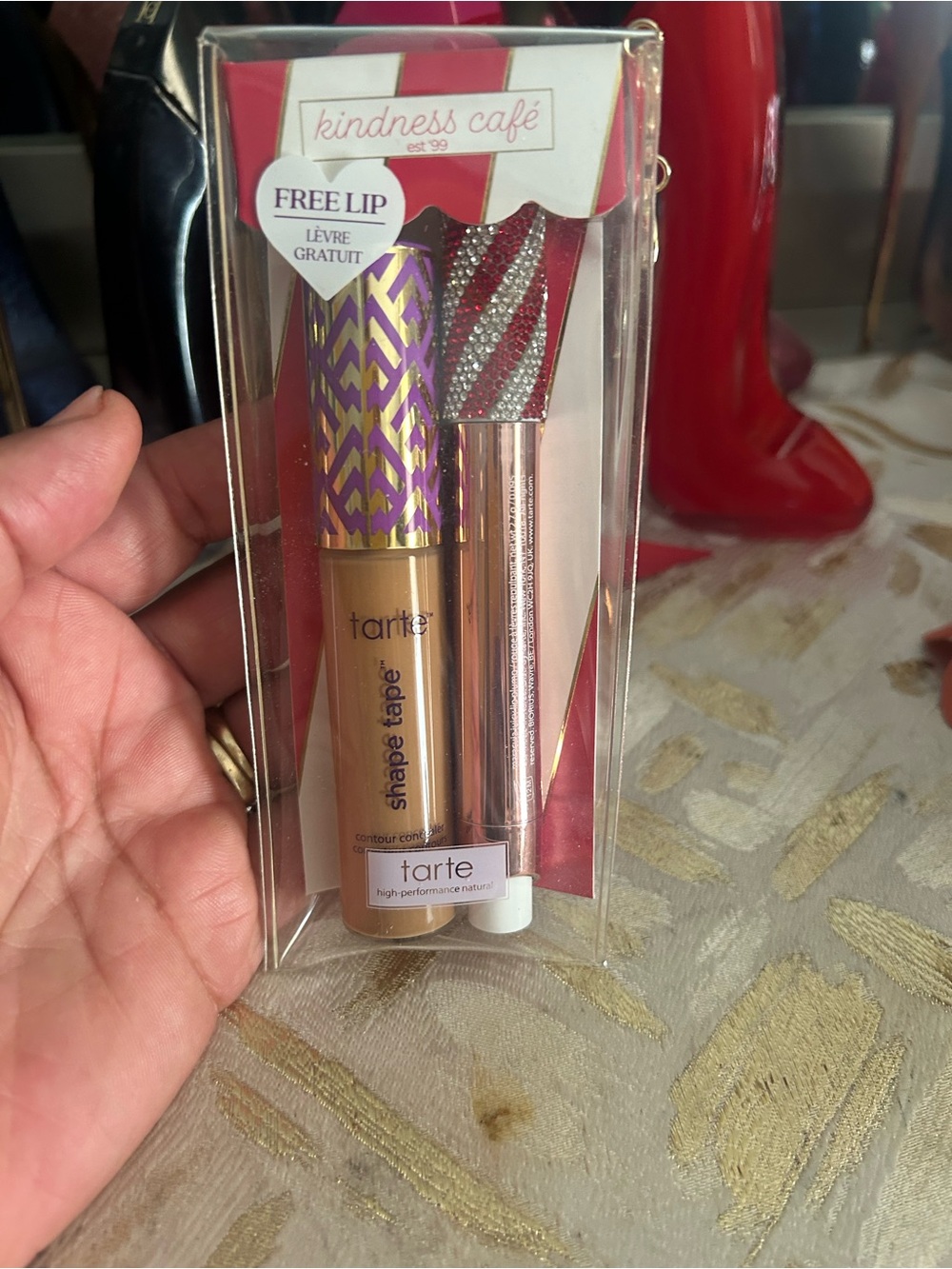 Tarte Shape Tape Concealer & Maracuja Juicy Lip Plump Set - 47S Tan-Deep Sand